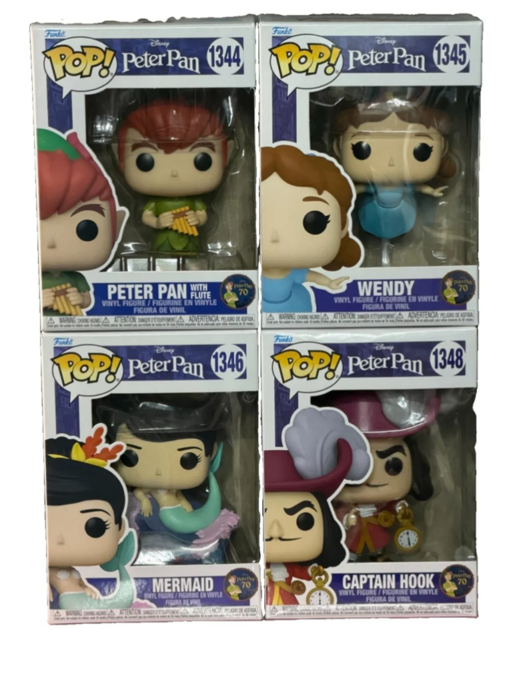 Funko Pop! Disney Peter Pan 70th Anniversary Complete Set (5 Figures) #1344–1348